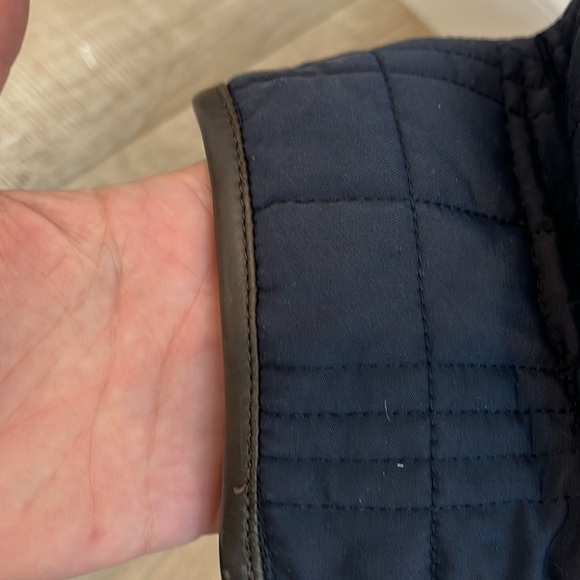 Brooks Brothers quilted winter jacket removable hood lined inner pocket  navy M - Picture 6 of 16
